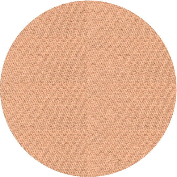 Ahgly Company Machine Washable Indoor Round Transitional Yellow Area Rugs, 5' Round