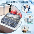 thumbnail image 5 of Gifts for Husband Birthday, Husband Birthday Gift, Husband Gifts Blanket from Wife, Cool for Husband/Men/Him, Gift for Husband Birthday, Husband Blanket 50" X 60", 5 of 5