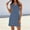 (Fasion 125)Blue, variant on WXLWZYWL Women's V Neck Sleeveless Dress Summer Casual Solid Color Side Slit Loose and Comfortable Dress