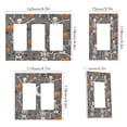 thumbnail image 2 of Yayeee Rocker Switch Wall Plate 1-Gang 4.6"x2.9" Home Decorative Outlet Cover, Gray Halloween Skeleton, 2 of 6