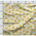 thumbnail image 2 of Soimoi Watercolor Fruit Printed, Poly Canvas Fabric, Decor Sewing Fabric by The Yard 56 Inch Wide,Decorative Fabric for Curtains Tote Bags, Yellow, 2 of 5