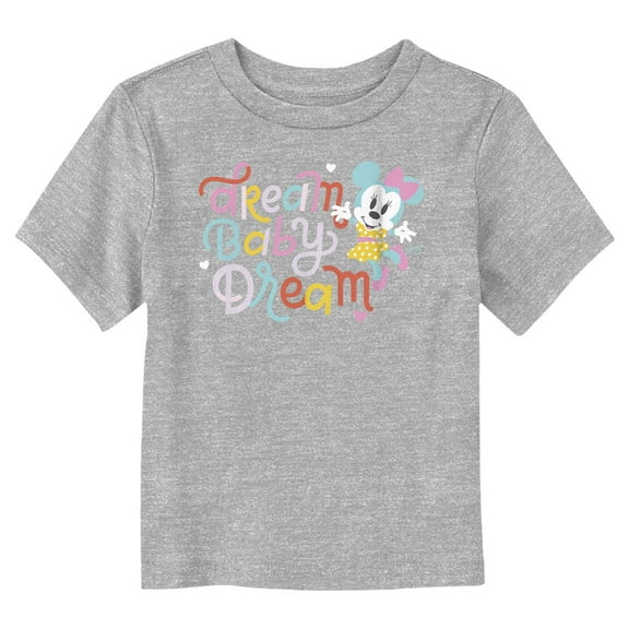 Toddler's Minnie Mouse Dream Baby Dream  Graphic Tee Athletic Heather 3T