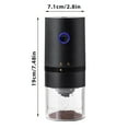 thumbnail image 3 of Portable Coffee Grinder USB Rechargeable Ceramic Grinding Core Coffee Mill Grinder With Gears Adjustable Coarse Fine Coffee Grinding Removable Home Travel Stand for Something Ice Chopper Mixer Bowl, 3 of 4