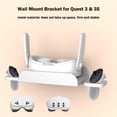 thumbnail image 2 of Support Mural de Rangement pour Casque VR Compatible avec Meta Quest 3S et Quest 3, Étagère d'Exposition pour Accessoires, 2 of 6