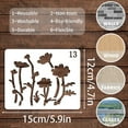 thumbnail image 3 of Gmogad DIY Flower Stencils Large Reusable Garden Fence Decor Floral Patterns for Painting Wood Walls Canvas Scrapbooking Craft Projects, 3 of 6