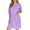 Lavender, variant on Ekouaer Zip Up Robes for Women Short Waffle Bathrobe Lightweight Knee Length Housecoat with Pockets Nightgown