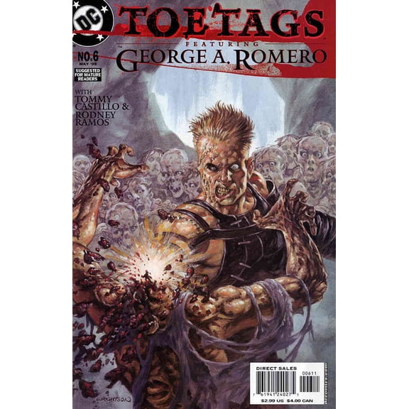Toe Tags Featuring George Romero #6 VF ; DC Comic Book