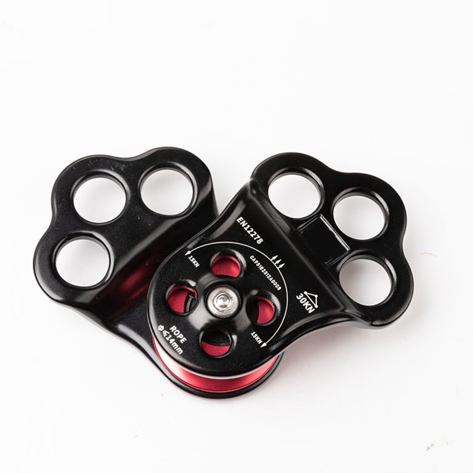 Safety Locking Pulley Climbing Belays Device Suitable for Secure Play Outdoor Environment with Aluminum Alloy Texture