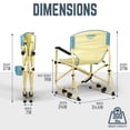 thumbnail image 5 of Timber Ridge TEGO™ FlowMotion™ Rocking Camping Chair, Folding Outdoor Rocker with Cup Holder, Desert Oasis, 5 of 7