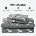 thumbnail image 4 of Bare Home Flannel Sheet Set - 100% Cotton - Deep Pocket - King, Stag, 4-Pieces, 4 of 4