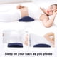 thumbnail image 5 of Almohada De Soporte Lumbar, Cojín Para La Cintura Para Dormir, Descanso En Cama, Diseño Ergonómico, Soporte Zonal, Reducción De Presión, Alineación De La Columna Vertebral, 5 of 9