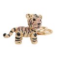 thumbnail image 3 of Rhinestone Keychain Tiger Keychain Three Dimensional Small Tiger Rhinestone Car Keychain Ladies Bag Ornaments Pendant, 3 of 7