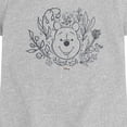 thumbnail image 2 of Winnie the Pooh - Floral Face - Toddler Girls Fitted Short Sleeve T-Shirt, 2 of 4