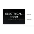 thumbnail image 4 of Electrical Room Sign Black (Aluminium, Black/Silver,Size 5x7) The Sensation line, 4 of 4