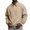 AJ10-Khaki, variant on Lumtrix Mens Polo shirts Collar Sweatshirt Long Sleeve Pullover Casual Fleece Athletic Work Everyday Winter Fall Top Navy L