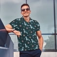 thumbnail image 4 of Sikiie Cute Turtle Print Men's Short-sleeved POLO Shirts, Button-down Shirts and T-shirts are Suitable for Vacation, Leisure and Business-Large, 4 of 6