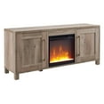thumbnail image 4 of Evelyn&Zoe Chabot Rectangular TV Stand with Crystal Fireplace for TV's up to 65" in Gray Oak, 4 of 5