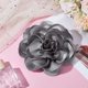 thumbnail image 4 of Polyester Flower Brooches with Platinum Tone Iron Pins Silver 180mm, 4 of 5