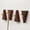 Brown, variant on Solid Wood Triangle Wall Hook with Brass Peg, Screw-Mounted Nordic Style Hanger for Entryway, Bathroom or Kitchen – Set of 4
