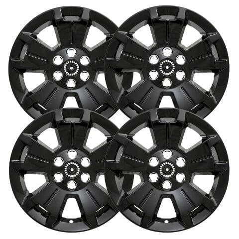 Set of 4 17 inch Gloss Black ABS Wheel Skins Wheel Covers Compatible with 15-22 Chevrolet Colorado LT Impostors for 5672 5817 Wheel Series