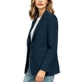 thumbnail image 5 of Perfectbot Women's Notch Collared Blazer 2 Button Long Sleeve Suit Jacket Office Business Outfits, 5 of 7