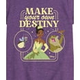 thumbnail image 3 of Disney Princess - Tiana Make Your Own Destiny - Girls Fitted Short Sleeve T-Shirt, 3 of 5