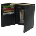 thumbnail image 3 of Trifold Wallets For Men RFID - Leather Slim Mens Wallet With ID Window Front Pocket Wallet Gifts For Men, 3 of 36