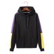thumbnail image 2 of Sudadera con capucha de manga larga raglán para hombre Sudadera con capucha con cordón de bloque de color casual Pompotops oipoqjl15597, 2 of 4
