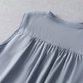 thumbnail image 3 of Robe d'Été pour Femmes Longue Robe Sans Manches en Lin Multi-Pliée Robe Littéraire, 3 of 8