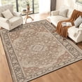 thumbnail image 6 of 5x7 Washable Area Rug Non-Slip Low Profile Vintage Distressed Oriental Rug for Living Room, Bedroom, Dining Room, Office, 6 of 13