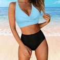 thumbnail image 5 of CONZONE Womens Period Tankini Sets 2 Peice Swimsuits for Women Menstrual Leakproof Swim Bottoms Solid Color Lightweight Summer Beach Bathing Suits, 5 of 7