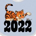 thumbnail image 4 of Inktastic 2022 Year of the Tiger Boys or Girls Baby Bib, 4 of 4