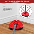 thumbnail image 7 of 2 Packs Spin Mop Scrub Brush Head Compatible with O Cedar Easywring 1 Tank System, Stiff Bristle Cleaning Brush for Kitchen Bathroom and Various Hard Surfaces, 7 of 7