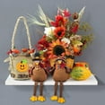 thumbnail image 2 of Bibana 2 Pack Stuffed Turkey Couple Doll Thanksgiving Tabletop Decoration Exquisite Handmade Turkey Doll Kit for Turkey Fall Thanksgiving Home Decor, 2 of 5