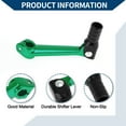 thumbnail image 3 of Folding Motorcycle Gear Shifter Lever for Bosuer M5 Aluminum Alloy Pedal Shift Lever Arm Green Lever Black Head, 3 of 6