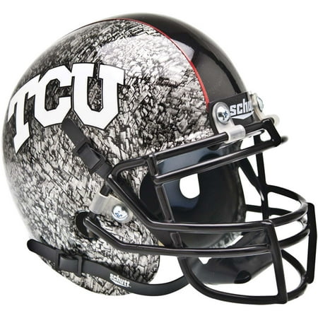 TCU Horned Frogs Schutt Slate Mini Football Helmet