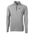 thumbnail image 2 of Men's Cutter & Buck Gray West Virginia Mountaineers Adapt Eco Knit Stretch Recycled Big & Tall Quarter-Zip Pullover Top, 2 of 3