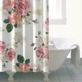 thumbnail image 5 of Waterproof Pioneer Shower Curtain 84x72 Inch Polyester Unique Colorful Floral Shower Curtain for Bathroom Hotel Home Decor with 12 Plastic Hooks, 5 of 5