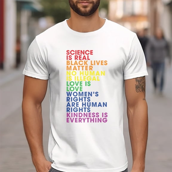 Rainbow Quote Gay Pride Shirt, Love is Love and Equality Shirt ID-0520-WPH3