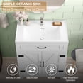 thumbnail image 6 of Jarbalai 31.5" White Bathroom Vanity and Sink Combo, Floor Standing Cabinet with 2 Doors, 6 of 7
