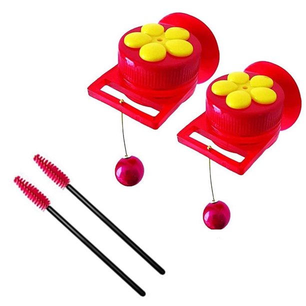 Methold Paquete de 2 ventosas, accesorios de jardín de fácil agarre, artesanía, comedero de colibrí, estante, suministros para mascotas, herramienta Juguetes para pájaros Methold PT002156-00
