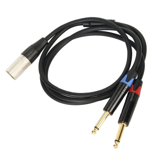 Dual 1/4 Inch to XLR Male Y Splitter Cable, Microphone Audio Conversion Adapter Cord, for Splitting or Combining Sound , for Mixer,
