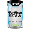 RSP ReGen BCAA Post Workout Powder, Muscle Recovery & Endurance, Amino Acids, Lemon Lime, 30s
