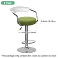 thumbnail image 3 of Uxcell 2-Pack Fundas Redondas para Taburetes de Bar, para Fundas de Asiento de Malla de Poliéster de 12-14 Pulgadas con Bandas Elásticas [Verde Amarillo], 3 of 7