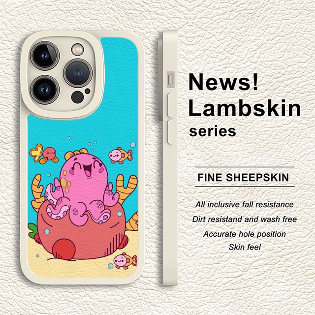 Eleva el estilo de tu iPhone con una funda para teléfono con estampado de dibujos animados vibrante y llamativo