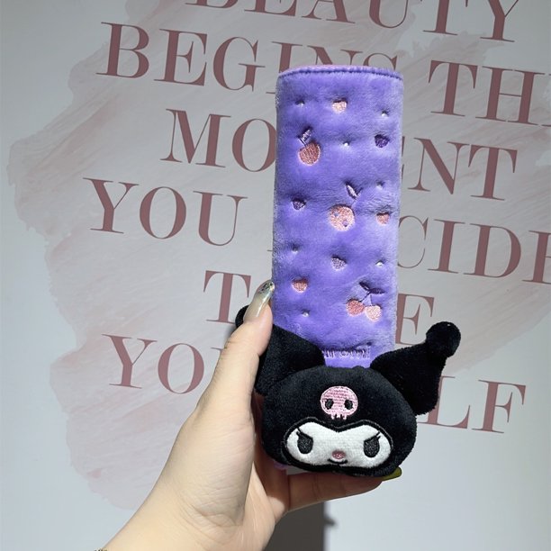 Lindo Sanrio My Melody Reposacabezas Funda De Cinturón De Seguridad Kuromi Cojín Trasero Decoración Coche Almohada Y Manta Suave Cómodo huangjie unisex