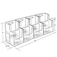 thumbnail image 3 of Two-Tiered Tri-Fold Brochure Counter Display (8 Pockets), 2-Pack, 3 of 4