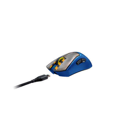 Razer - DeathAdder V3 Pro Lightweight Wireless Optical Gaming Mouse with 90 Hour Battery - Fortnite Edition - Blue