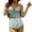 Light Blue, variant on Happy Date Women Maternity Bikini High Waist String Floral Two Piece Pregnancy Swimwear