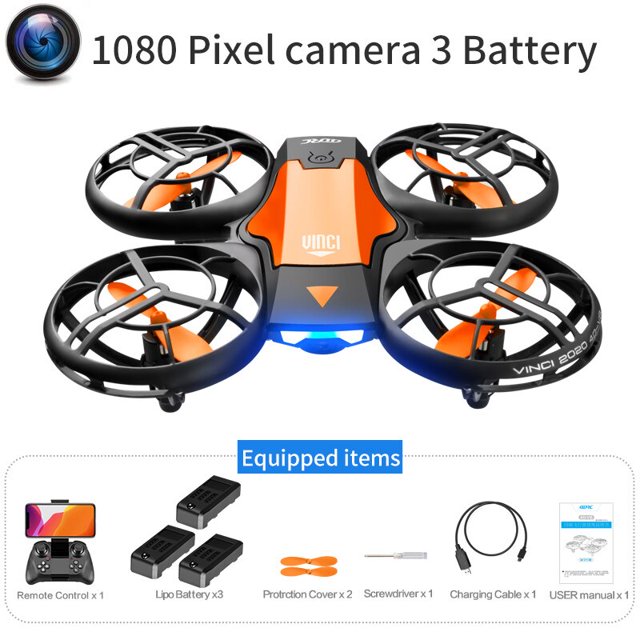 V8 nuevo Mini Drone 4K 1080P HD Cámara Drones WiFi Fpv presión de aire altura mantener plegable Quadcopter RC Dron juguete para regalo Tan Jianjun unisex